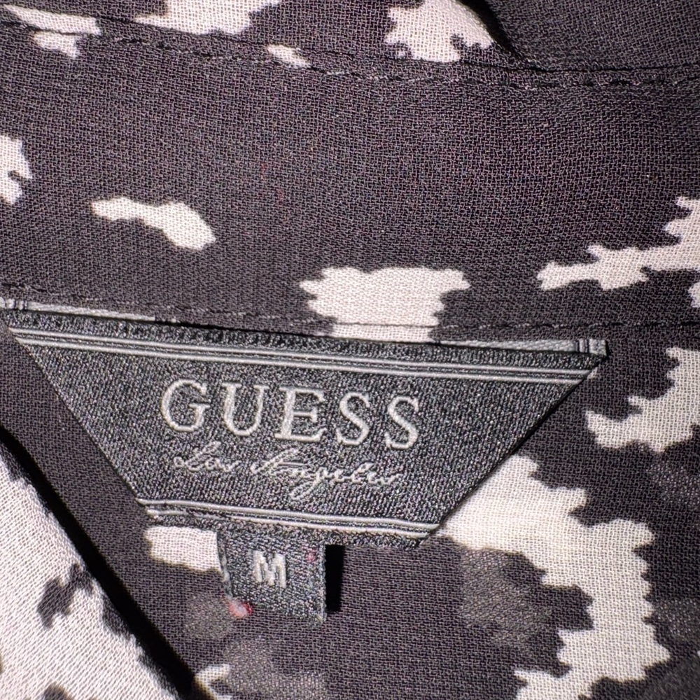 Guess Shear Patterned Blouse - Picture 2 of 3